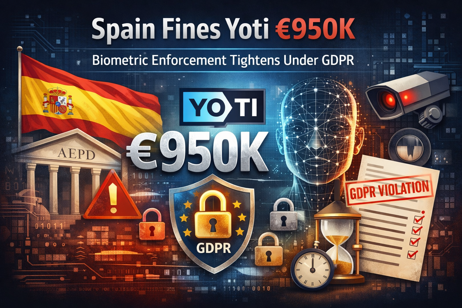 Spain Fines Yoti €950K — Biometric Enforcement Is Tightening Under GDPR