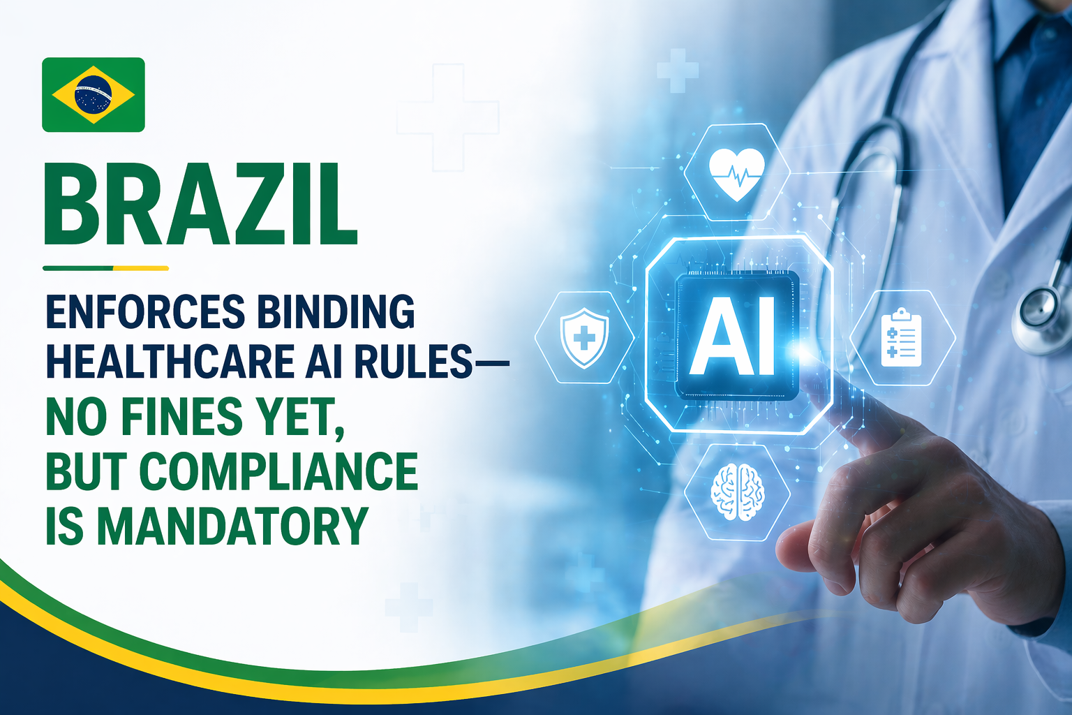 Brazil Enforces Binding Healthcare AI Rules—No Fines Yet, But Compliance Is Mandatory