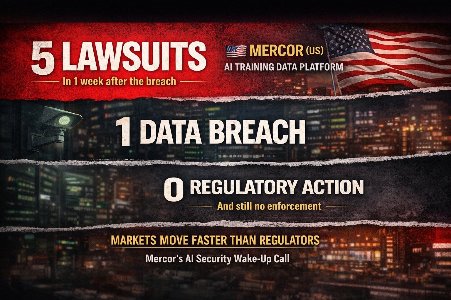 5 Lawsuits. 1 Data Breach. 0 Regulatory Action (So Far).