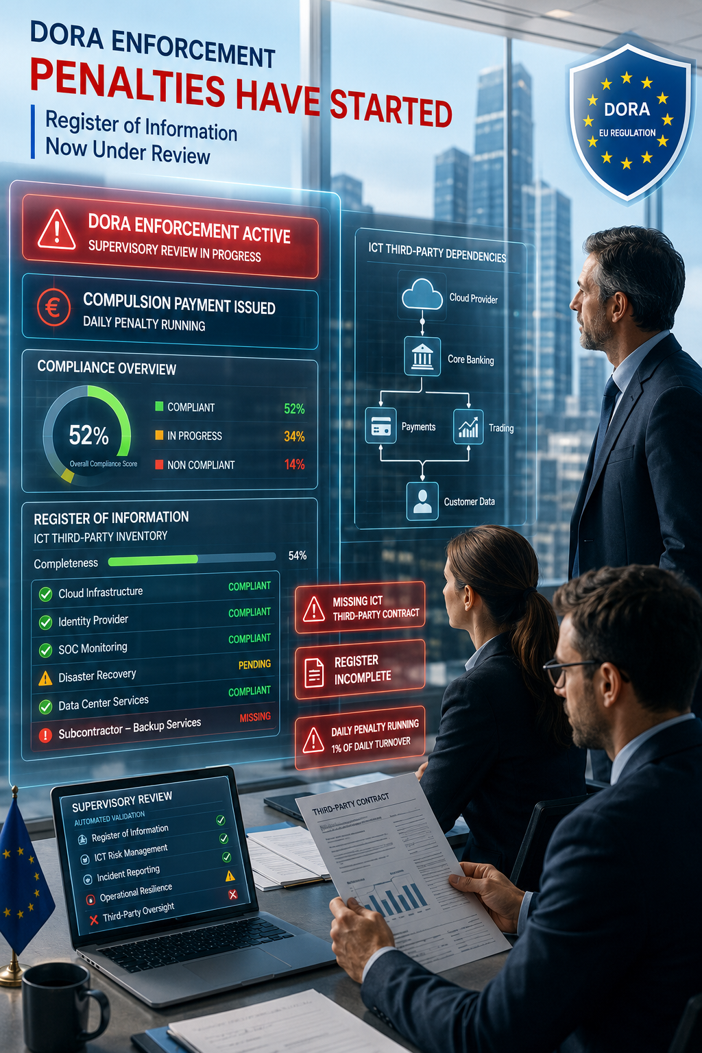 DORA Enforcement: Known Compliance Gaps Are Now Triggering Penalties