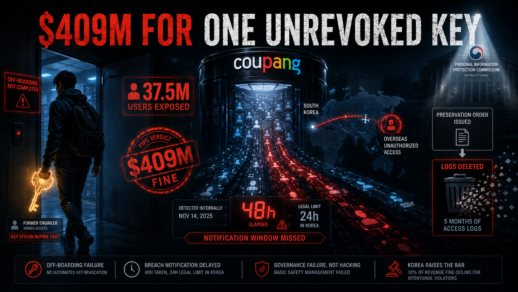 South Korea’s $409M Fine: One Authentication Key, Millions of Users at Risk